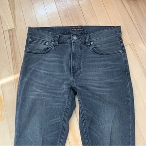 Nudie men’s jeans W32 L32. Grey faded jeans. Straight leg relaxed fit.